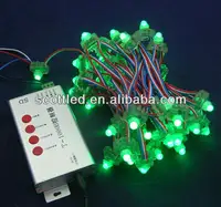 50 nodes/lichtslingers ws2811 waterdichte slimme pixel rgb led module + T-1000B knipperende led licht controller