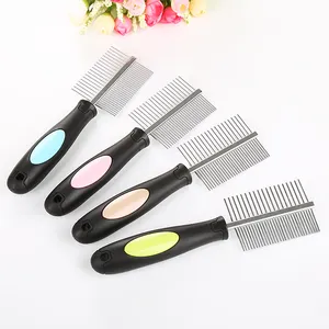 Peigne de toilettage à Double tête pour les animaux domestiques, accessoire pour chiens et chats - Product Image 1
