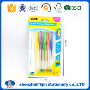 Duro tarjeta <span class=keywords><strong>de</strong></span> nuevo 5 pack premium brillo metálico bolígrafos <span class=keywords><strong>de</strong></span> tinta <span class=keywords><strong>gel</strong></span> - Product Image 3
