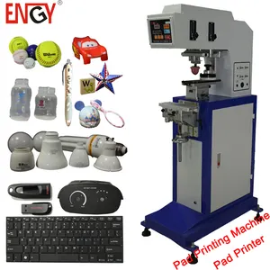 Penumatic 1 color closed ink cup pad tampo printing machine for bottle mug printing
