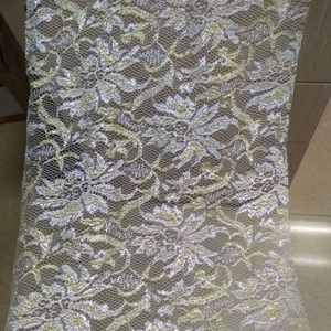 Váy Ren Sáng Bóng Vải Vàng 59 "Thụy Sĩ Voile Tulle Quần Áo Cưới Thời Trang Vàng Và Trang Trí Dệt Kim Chiều Rộng 150CM - Product Image 4