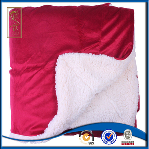 Double couche en peluche polaire cauchemar avant noël snuggie jeter couverture rouge - Product Image 3