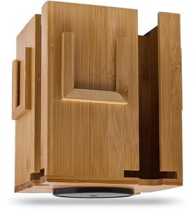 Bamboo Tea Box Organizer 4 Fächer Holz display Teebeutel Aufbewahrung halter Aufbewahrung boxen & Behälter Umwelt freundliches Karton quadrat - Product Image 5