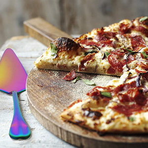 Bán buôn đơn giản phong cách thép không gỉ bánh pizza và bánh nướng công cụ hình chữ nhật và tam giác xẻng - Product Image 3