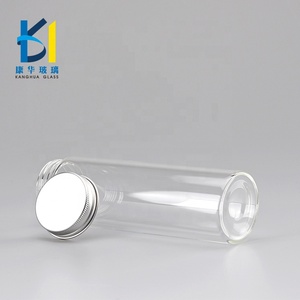 Çin Yeni Tasarım 50 ml Temizle Cam <span class=keywords><strong>Test</strong></span> tüp şişesi Şişe Alüminyum vidalı kapak 180 ml 220 ml - Product Image 6
