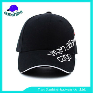 Clásico Negro de Seguridad de Impresión de Transferencia Térmica Sombreros Gorra de Béisbol de Encargo Al Por Mayor - Product Image 1