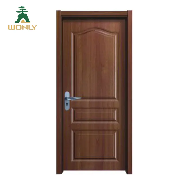 Lage prijs PVC hout binnendeur slaapkamer PVC deur