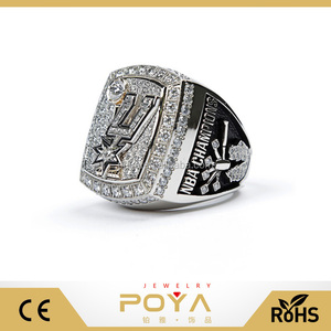 POYA Joyería Anillo de Campeón de Baloncesto Americano, 2014 <span class=keywords><strong>El</strong></span> Anillo de Campeonato de los Spurs, abanicos Souvenir Anillo de Campeón de Réplica - Product Image 1