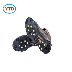 YTD-005 Outdoor Gummi Anti-Rutsch-Eis schuh Stiefel Griffe Elastische Steigeisen Schnees pitzen Traktion klampen 10 Stollen für Kletter touren - Product Image 4