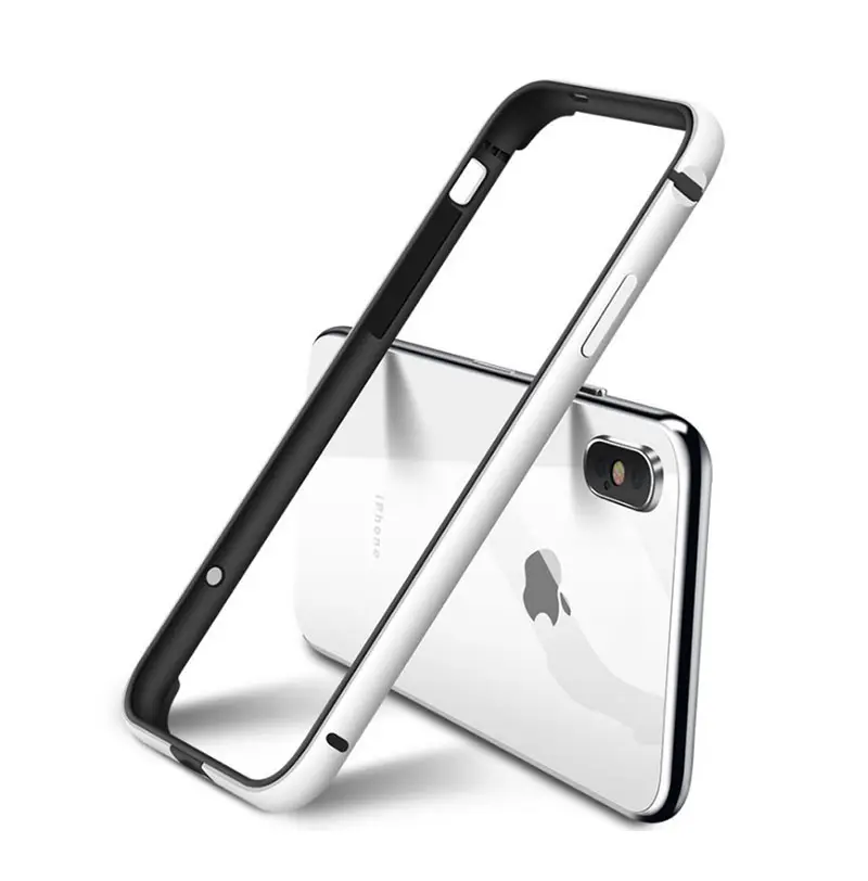 Four corners protect silicon aluminium frame bumper phone case for iPhone