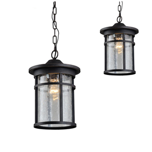 Lampe suspendue étanche à la forme d'une <span class=keywords><strong>CAGE</strong></span>, design industriel LOFT, luminaire d'extérieur, idéal pour un jardin ou un hôtel - Product Image 6