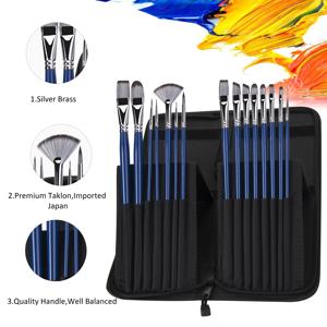 15 pz Artista Pittura Pennelli Set Professionale di Arte Pennello Per <span class=keywords><strong>Artisti</strong></span> Pittore Pittura - Product Image 5