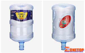 Tùy Chỉnh In Barrel Cap PVC Tay Áo Và Thùng Cơ Thể BOPP Sticker 5 Gallon Chai Nước Nhãn - Product Image 5