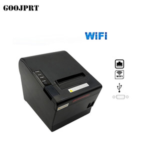 Draagbare 80Mm Draadloze Wifi Thermische Verzending Label En Sticker Maker Ontvangst Scanner Printer Met Auto Cutter