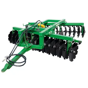 Picture of hydraulic disc harrow of agricultural machinery manufacturer of heavy harrow tractor traction cultivated land harrow