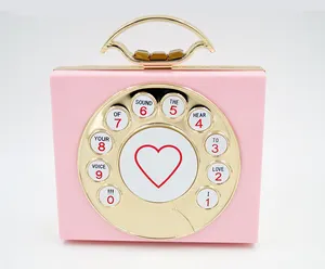2016 सबसे फैशनेबल टेलीफोन आकार हैंडबैग गुलाबी महिलाओं शाम बैग लक्जरी महिलाओं दुल्हन पार्टी बैग