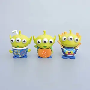 The cartoon film Toy story three eyes monster toy plastic toy elien for kids