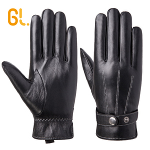Guantes de piel de oveja auténtica para hombre, M1 <span class=keywords><strong>Thinsulate</strong></span> GL, para conducir en coche, venta al por mayor