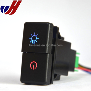 العالمي 12V 24V 2 الطريق مصباح ليد قارب السيارات سيارة مفتاح بـزر دفع - Product Image 5