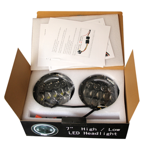 Luz de estacionamiento Amarillo Blanco DRL ángulo ojos 7 pulgadas ronda Jeep Wrangler Offroad 7 pulgadas Led faro para Jeep - Product Image 2