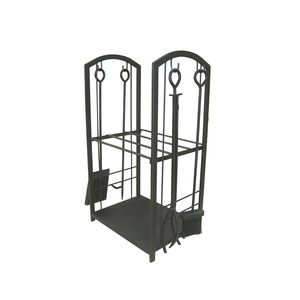 錬鉄製手鍛造暖炉ログホルダー/ラック/ビン - Product Image 1