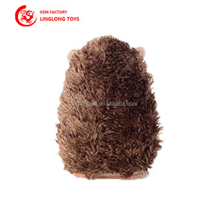 دمية قنفذ قطيفة عالية الجودة محشوة من PP قطنية كرتونية حيوان سطح المكتب ديكور مخصص لعبة قطيفة ناعمة للترويج - Product Image 2