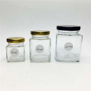 Bouteille vide carrée de 50 ml, 100 ml, 200 ml pour sauce chili / vinaigrette avec <span class=keywords><strong>couvercle</strong></span> - Product Image 2