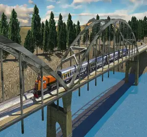 Yüksek mukavemetli galvanizli çelik yapı bailey demiryolu köprüsü
