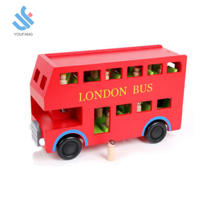 YF-M609 OEM accepter usine 2018 nouveau design vente chaude en bois londres <span class=keywords><strong>bus</strong></span> jouets pour enfants - Product Image 3