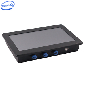 10 12 15 15,6 дюймов портативный ip67 водонепроницаемый штекер в плоском промышленном все в одном сенсорный экран панели ПК linux OS - Product Image 3