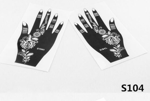 Pochoir de tatouage à main en cône henna, DIY, 10 pièces - Product Image 5