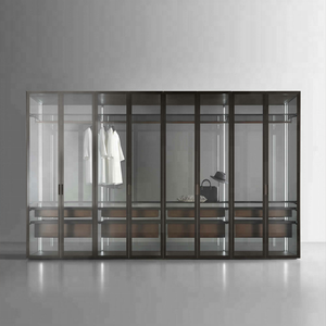 Puertas de armario de aluminio con bisagra pivotante, estilo italiano, fábrica de China - Product Image 6