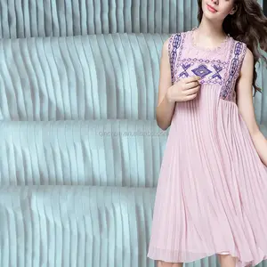 30D Ánh Sáng Trọng Lượng Sheer Voan Xếp Li Dệt Vải Cho Váy - Product Image 1