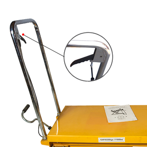 Petite table élévatrice à ciseaux hydraulique de 0,9 m, chariot, chariot à roulettes, 300 kg, 500 kg, 720-2000 mm, taille de table personnalisable, élévateur - Product Image 3
