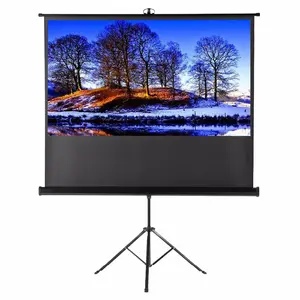 Màn Hình Chiếu Di Động 100Inch 120Inch 150Inch Tốt Nhất Màn Hình Máy Chiếu Có Thể Gập Lại Với Giá Đỡ Ba Chân