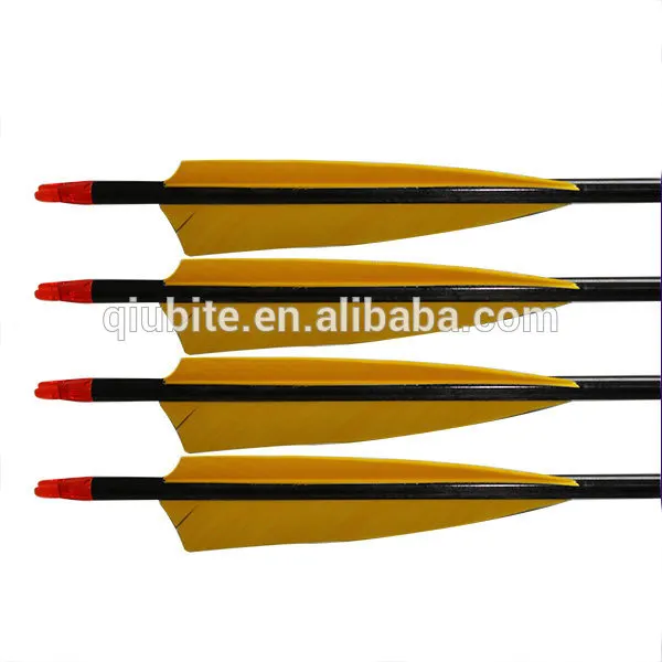 Per la vendita ID6.2mm fibra di carbonio misto freccia, frecce con reale turchia piuma per la caccia e il tiro con l'arco
