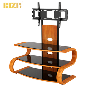 Mobile <span class=keywords><strong>TV</strong></span> <span class=keywords><strong>in</strong></span> Legno Curvato con Vernice Naturale per Soggiorno, Nuovo Design per <span class=keywords><strong>TV</strong></span> LCD LED da 32\" a 55\" - Product Image 6