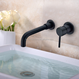 High Quality Oil Rubbed Bronze Orb Black Color Inwall Mounted <strong>Concealed</strong> Brass <strong>Basin</strong> <strong>Faucet</strong> <strong>Mixer</strong> <strong>Tap</strong>