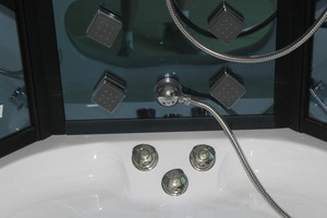 HS-SR019 con TV e DVD Vasca Idromassaggio Computerizzata Personale con <span class=keywords><strong>Doccia</strong></span> Integrata - Product Image 3