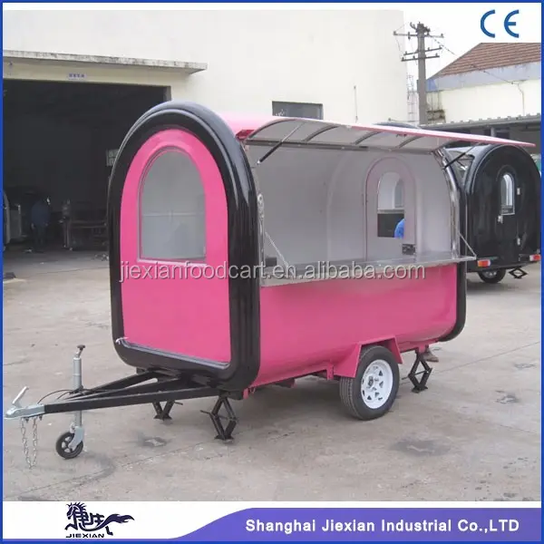 JX-FR250B Jiexian outdoor mobile popcorn and cotton candy cart for sale with CE qualified
