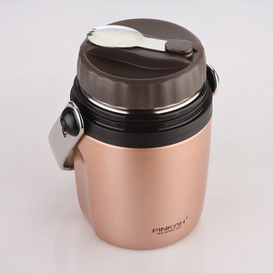 PINKAH Nouvelle conception Logo personnalisé Thermos à double paroi en acier inoxydable isolé <span class=keywords><strong>sous</strong></span> <span class=keywords><strong>vide</strong></span> avec cuillère pliable - Product Image 3