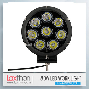 E-mark Đèn <span class=keywords><strong>Led</strong></span> Lái Xe 7 Inch <span class=keywords><strong>80W</strong></span> Hình Tròn Công Suất Cao RoHS Chứng Nhận Cho Xe SUV - Product Image 2