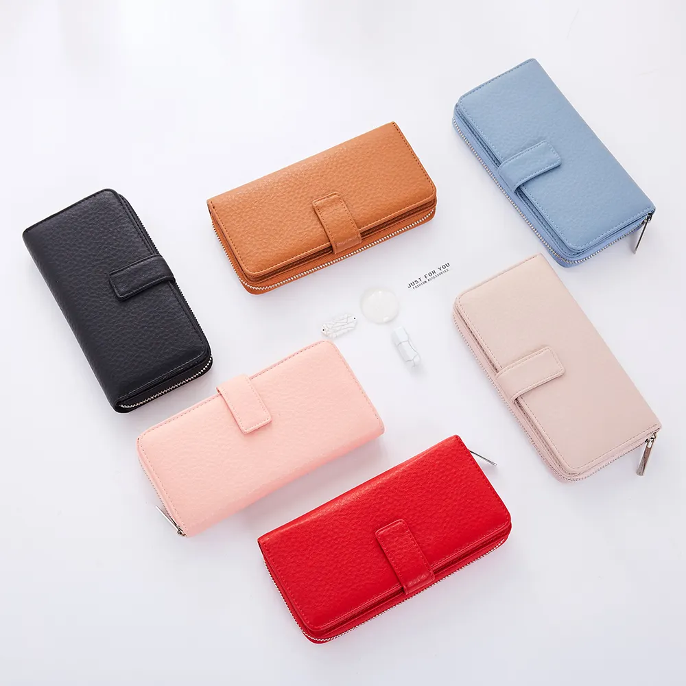 hot selling wholesale latest design ladies honding money clips wallet women pu wallet