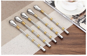 Muỗng Khuấy Cà Phê Bằng Thép Không Gỉ Hình Tròn Cán Dài - Product Image 6