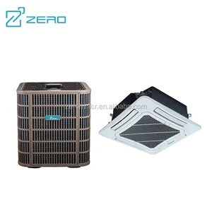 ZERO Brand DC Inverter R410A Refrigerant Ceiling Cassette Type Split Air Conditioner Air Handler Top Discharge Condensing Unit