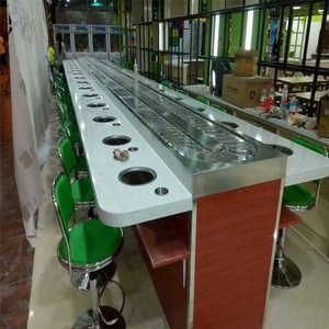 Restoran için klasik çok yönlü <span class=keywords><strong>Mini</strong></span> suşi konveyör bant sistemi - Product Image 6