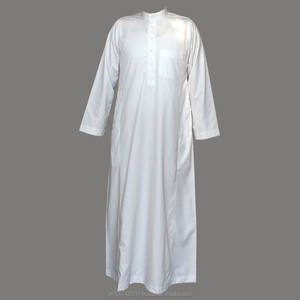 Nouveau Style hommes Thobe longue longueur élégant Thobes vêtements traditionnels musulmans Thobes personnalisés - Product Image 6