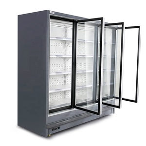Customized Thương Mại Hiển Thị Tủ Đông 3 Cửa Air Curtain Cabinet Upright Mở <span class=keywords><strong>Chiller</strong></span> Hiển Thị - Product Image 5