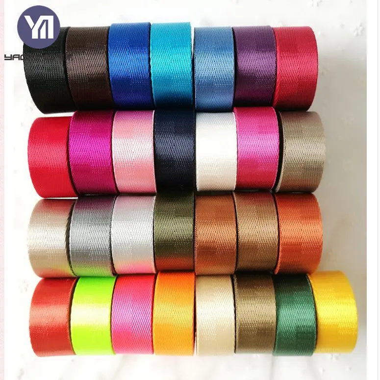38Mm Trimmen Naaien Nylon Polyester Veiligheidsgordel Riem Riem Riem Materiaal Custom Zacht En Duurzaam
