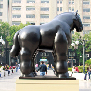 Original figurine de cheval en bronze, grande taille, parka, sculpture de jardin, décoration de dubaï - Product Image 4